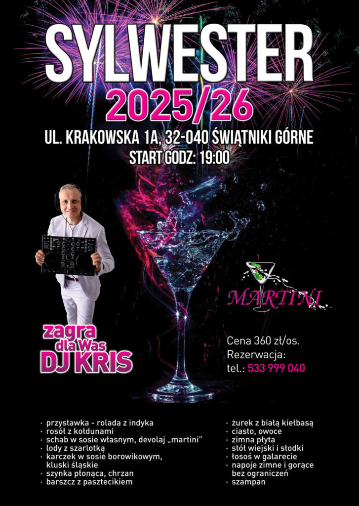 Sylwester 2025/2026 z Martini!